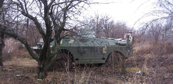 Авідївку обороняють застарілі БРДМ-2. Фото з ФБ-сторінки 16-го окремого мотопіхотного батальйону