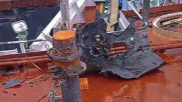 ЗМІ оприлюднили відео з судна Ліберії, по якому вдарила Росія