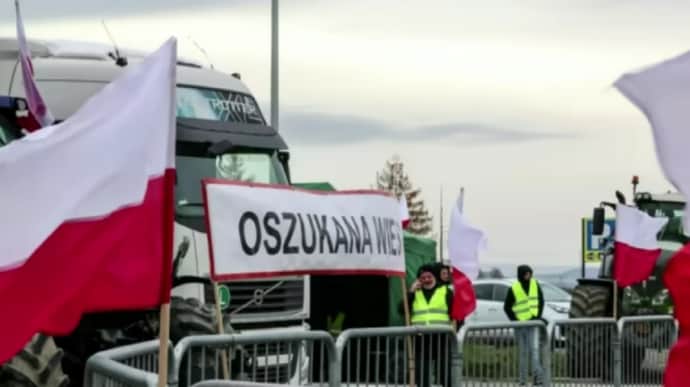 Польские фермеры заблокировали пункт пропуска на границе с Германией