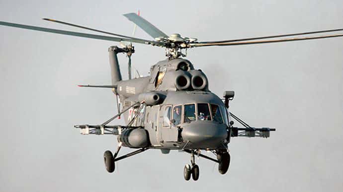 Військовий вертоліт Мі-8 розбився в Росії, камери зняли падіння і вибух