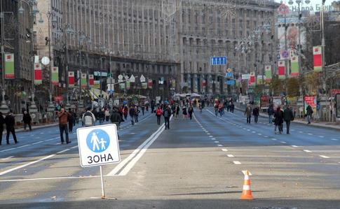 У понеділок в центрі Києва перекриють вулиці й закриють вихід з Хрещатика