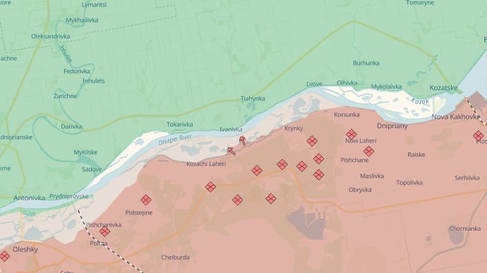 Krynky almost completely destroyed, but Ukrainian defenders continue combat missions nearby