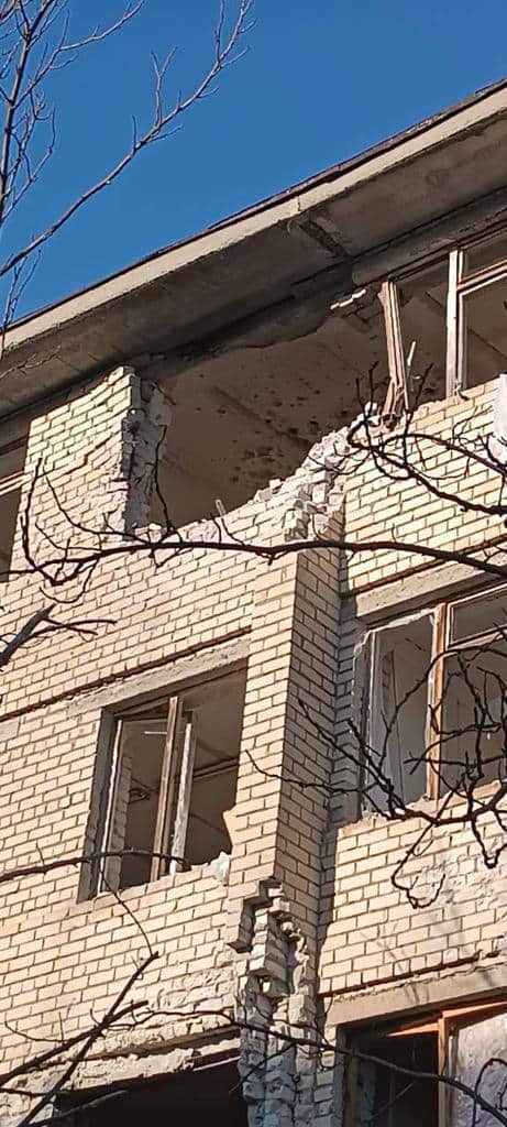 руйнування в Степногірську, фото з Telegram Юрія Малашка