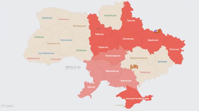 ППО досі полює на Шахеди: в низці областей триває повітряна тривога