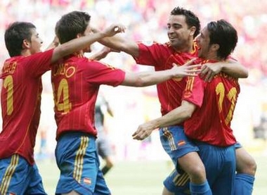 Іспанці радіють першому голу